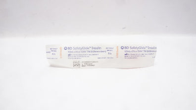 BD 328447 SafetyGlide U-100Insulin 1/2mL x 31G x 15/64inch TW